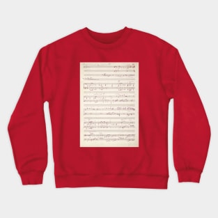 Falla | Original handwritten score by Manuel de Falla 1 Crewneck Sweatshirt